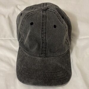 Vintage style faded grey baseball cap